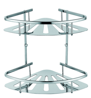 Полка угловая двухэтажная подвеснаяхром AZ-836-2 Azario