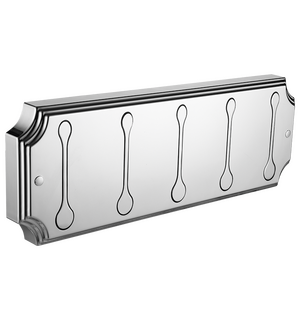 Панель пластик с 5 плоскими крючками HERMITAGE HRM-670-Chrome Elghansa