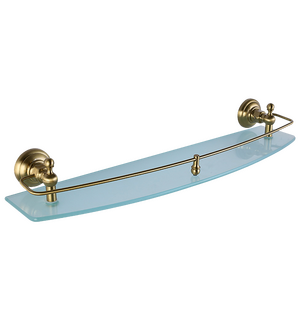 Полка для ванной PRAKTIC Bronze 60 см стекло PRK-560-Bronze Elghansa