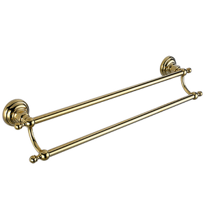 Полотенцедержатель двойной PRAKTIC Bronze 50 см PRK-225-Bronze Elghansa