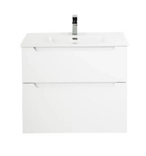 Тумба под раковину подвесная с двумя выкатными ящиками ETNA H-60 Bianco Lucido 700x455x600 BelBagno