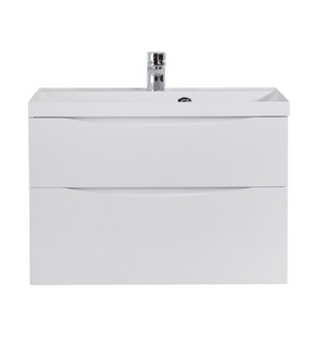 Тумба под раковину подвесная с двумя ящиками MARINO-H60 Bianco Lucido 1000x445x600 BelBagno
