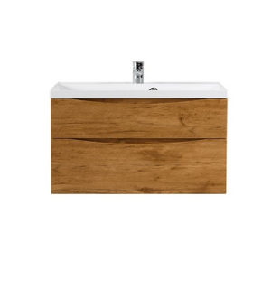 Тумба под раковину подвесная с двумя ящиками MARINO-H60 Rovere Nature 1000x445x600 BelBagno