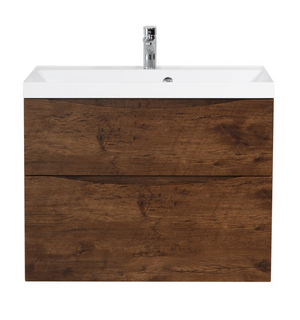 Тумба под раковину подвесная с двумя выкатными ящиками MARINO-H60 Rovere Moro 600x450x600 BelBagno