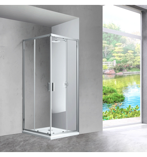 Душевой уголок Scala VSS-2SC8010CL, 1000*800, хром, стекло прозрачное Vincea