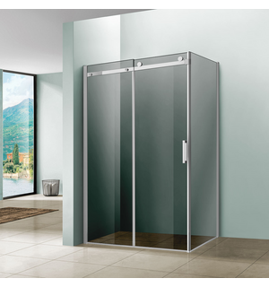 Душевой уголок Como VSR-1C9012CG, 1200*900, хром, стекло тонированное Vincea