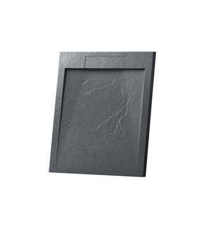 Поддон для душа из искусственного камня VST-4SRL9090A, 900*900*25, антрацит Vincea