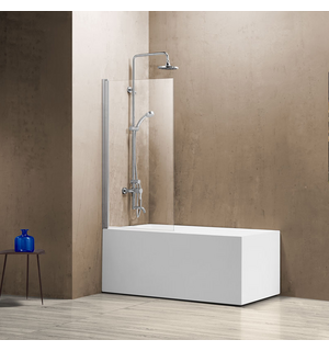 Душевая шторка на ванну VSB-11800CL, 800*1400, хром, стекло прозрачное Vincea