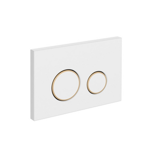 Кнопка TWINS для LINK PRO/VECTOR/LINK/HI-TEC пластик белый матовый с рамкой 63535 Cersanit