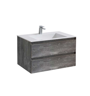 База под раковину Luka 800 подвесная, 2 выкатных ящика soft-close, G.Stone VMC-2L800GS Vincea