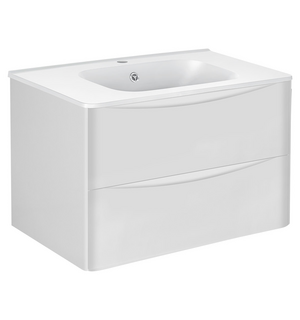 База под раковину Paola 800 подвесная, 2 выкатных ящика soft close, G.White VMC-2P800GW Vincea