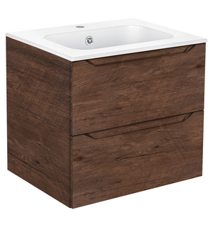 База под раковину Norma 600 подвесная, 2 выкатных ящика soft close, R.Wood VMC-2N600RW Vincea
