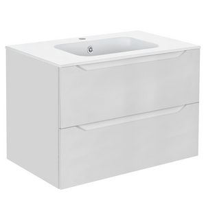 База под раковину Norma 800 подвесная, 2 выкатных ящика soft close, G.White VMC-2N800GW Vincea