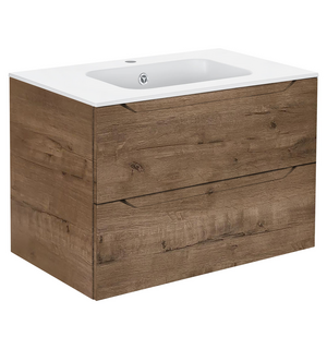 База под раковину Norma 800 подвесная, 2 выкатных ящика soft close, V.Oak VMC-2N800VO Vincea