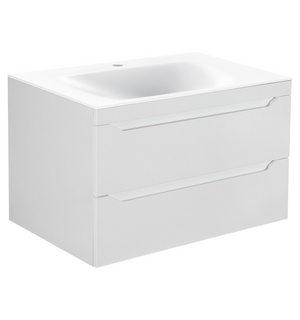 База под раковину Fine 800 подвесная, 2 выкатных ящика soft close, G.White VMC-2F800GW Vincea