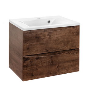 База под раковину Mia 650 подвесная, 2 выкатных ящика soft close, R.Wood VMC-2MA650RW Vincea