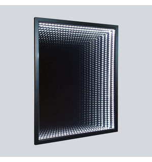 Зеркало LED 600x800 c сенсорным выключателем и диммером, черное VLM-2M600B Vincea