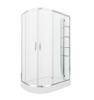 Душ.ограждение GR-9120R Classic 120*80*185 с ПОДДОНОМ двери раздвижные  GROSSMAN