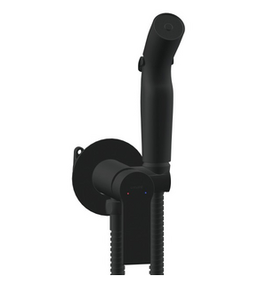 Смеситель с гигиеническим душем BRASKO BLACK, встраиваемый, чёрный, A64103 CERSANIT