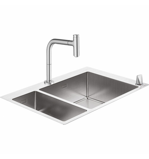 Кухонная мойка со смесителем C71-F655-09 43206800 HANSGROHE