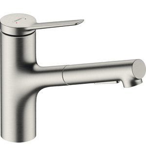 Смеситель для кухни  150 с вытяжным душем 2jet сталь Zesis M33 74800800 HANSGROHE