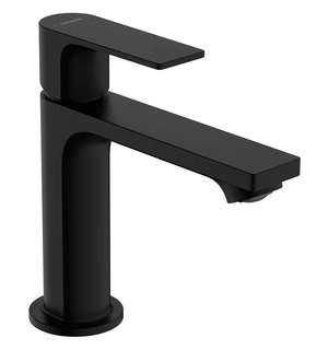 Смеситель для раковины матовый черный Rebris E 110 72557670 HANSGROHE