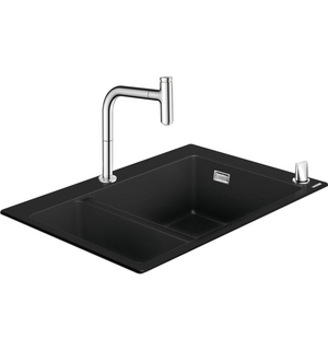 Кухонная мойка со смесителем C51-F635-09  43220000 HANSGROHE