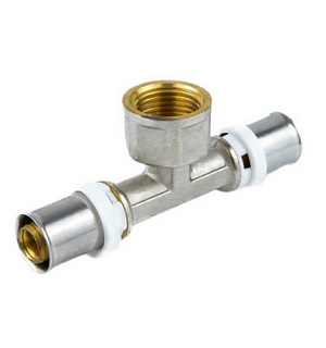 Тройник пресс латунь Дн26х3/4"х26 ВР STI