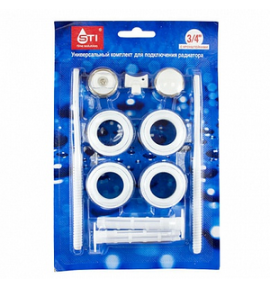 Комплект переходн. 1\\\'\\\'*3/4" с 2 кронштейнами STI