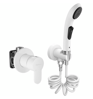 Смеситель встраиваемый с набором для гигиенического душа Dynamic 34R1083-White (Set-51) Elghansa