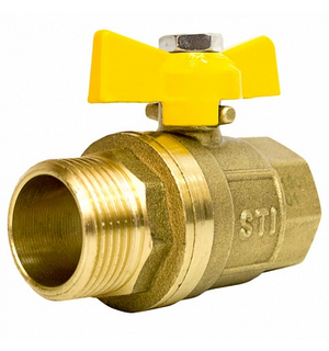 Кран шаровый бабочка Ш/Г20 газовый 00000003684 STI