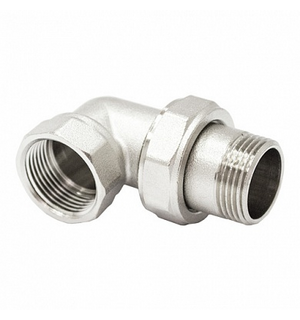 Соединение угловое 3/4" никелированное 0000002182 STI