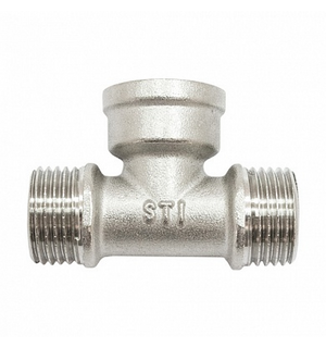 Тройник 3/4" н-в-н никелированный ТТ000013394 STI