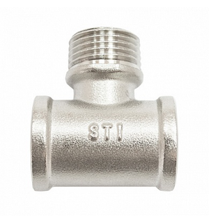 Тройник 3/4" в-н-в никелированный 0000003570 STI