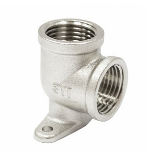 Угольник с креплением 1/2" никелированный 0000000770 STI