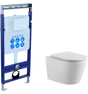 Унитаз с инсталляцией SET ВЕГА Easy Fix Aquatek