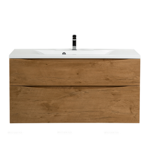 Тумба под раковину подвесная с двумя ящиками MARINO-H60 Rovere Nature 1200x450x600 BelBagno