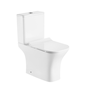Унитаз напольный безободковый с сиденьем микролифт  FRETTA SQUARE AZ-5121  Azario