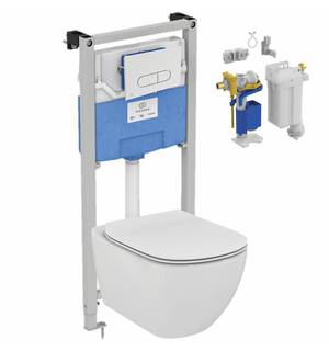 Комплект 5 в 1 TESI AquaBlade с кнопкой Oleas M1 SmartFlush хром R029901 Ideal Standard