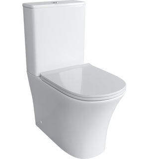 Унитаз Classic напольный БЕЗОБОДКОВЫЙ с тонкой крышкой (620*365*820) GR-4466S  GROSSMAN