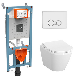 Унитаз с инсталляцией Integra Round 9856B003-7205 Vitra