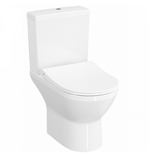 Унитаз напольный безободковый Integra Round Open-Back с сиденьем микролифт 9833B003-7206  Vitra