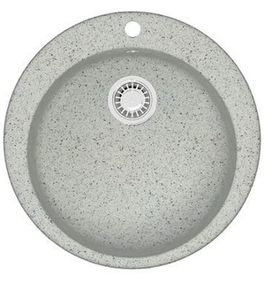 Кухонная мойка Vital 507x507x200 Светло серая сифон + герметик CS00078348 Azario