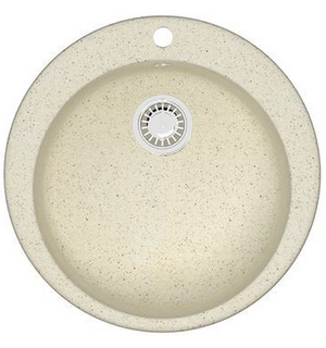 Кухонная мойка Vital  507x507x200 Бежевая сифон + герметик CS00078344 Azario