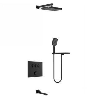 Встраиваемая душевая система 3 режима, черный  VSFW-4311RMB Vincea