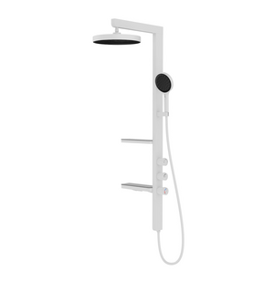 Душевая система Inspire с изливом, 30см верх душ, белый VSFS-3I11W  Vincea
