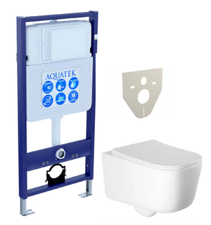 Унитаз с инсталляцией SET AQUATEK ЛУГАНО Aquatek
