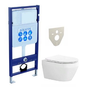 Унитаз с инсталляцией SET AQUATEK ЛЕЯ Aquatek
