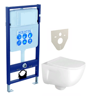 Унитаз с инсталляцией SET AQUATEK ДИВА Aquatek