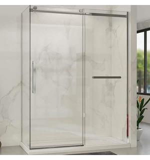 Душевой уголок Como Soft  150х90, хром, стекло прозрачное VSR-1CS9015CL Vincea